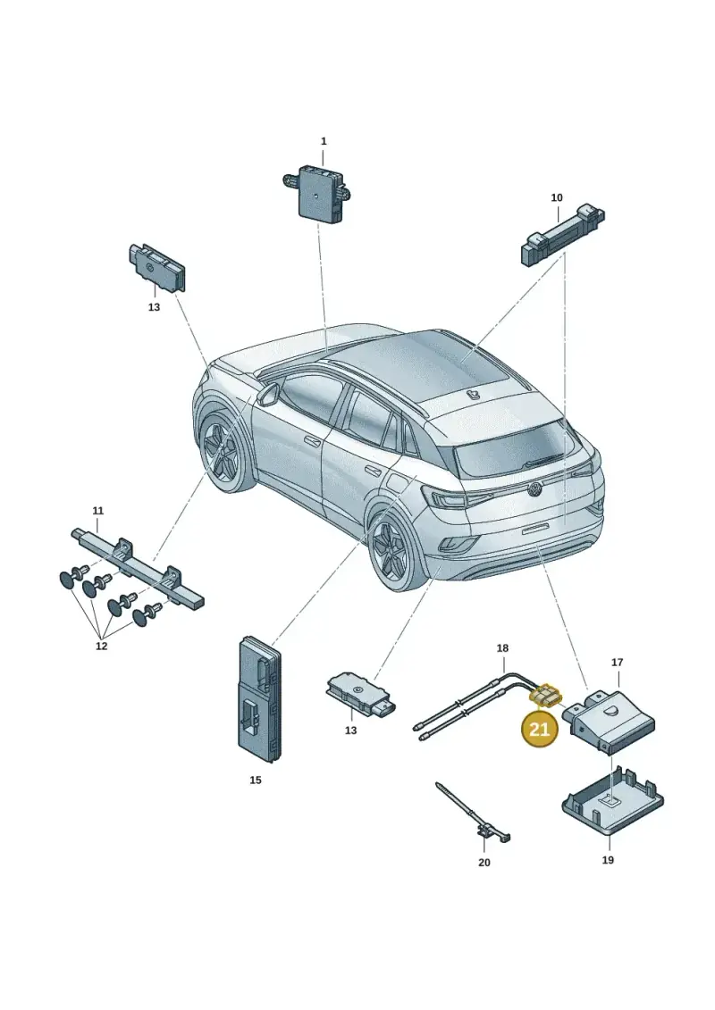 4H0973704B — Skoda Enyaq (2020-) diagram 50a909000, position 21