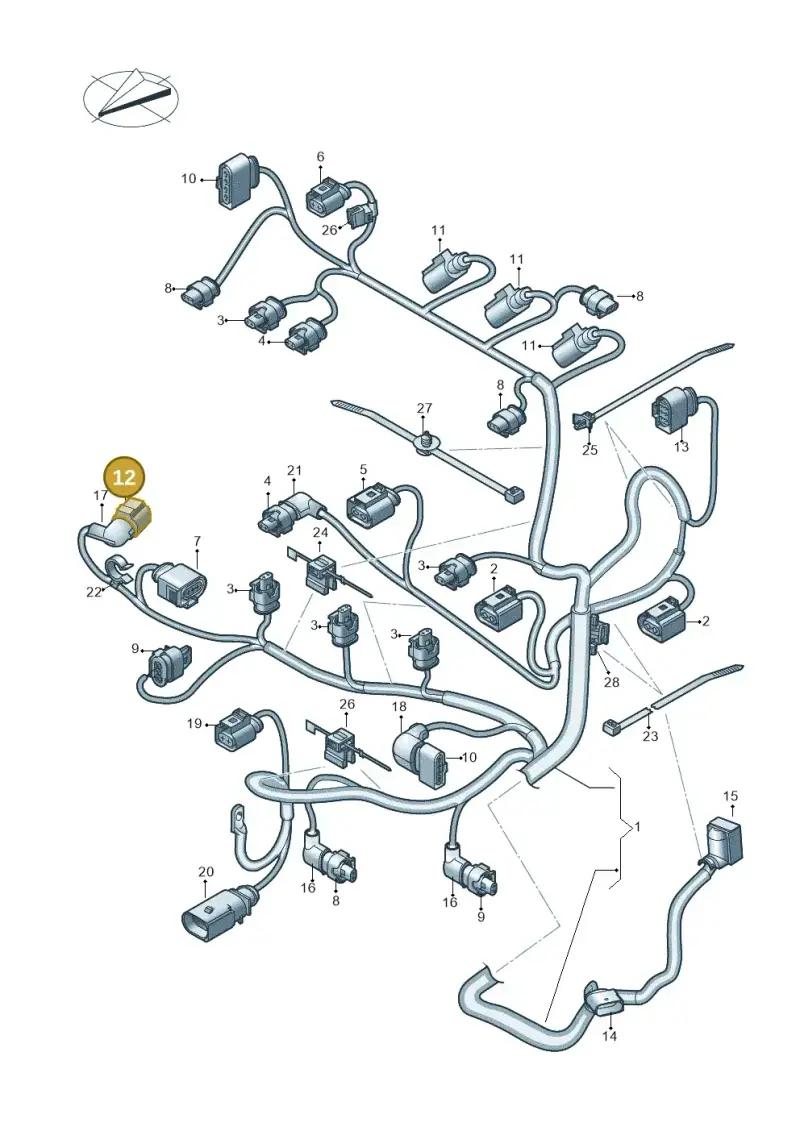 4H0973713 — Skoda Fabia (2021-) diagram 746971150, position 12