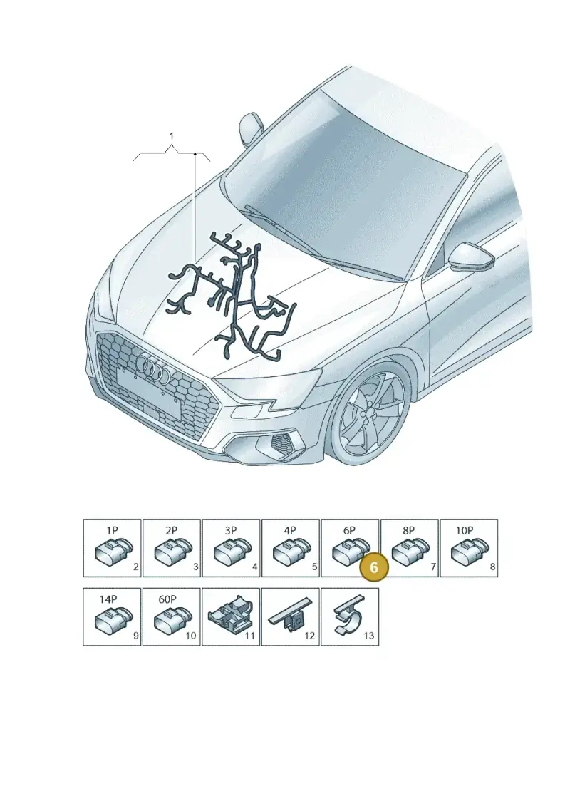 4H0973713B — Skoda Octavia (2019-2024) diagram 596971100, position 6