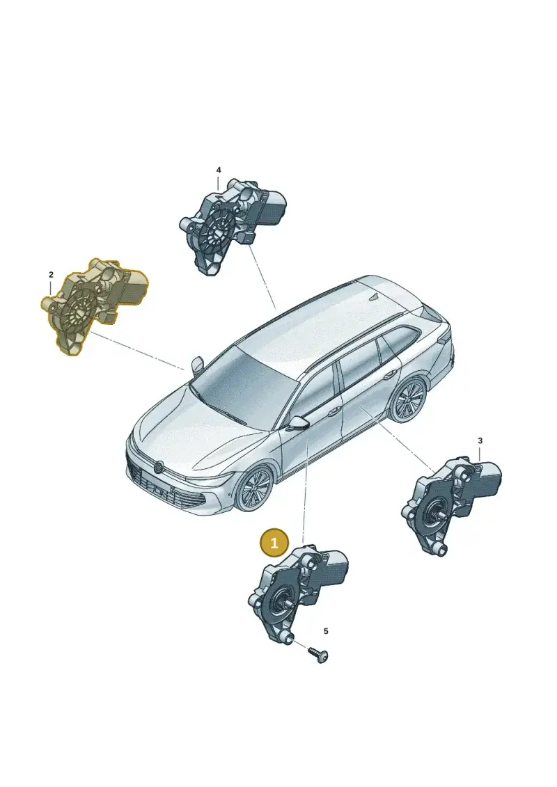4K0959801 — Skoda Superb Combi (2023-) diagram 3j0959850, position 1