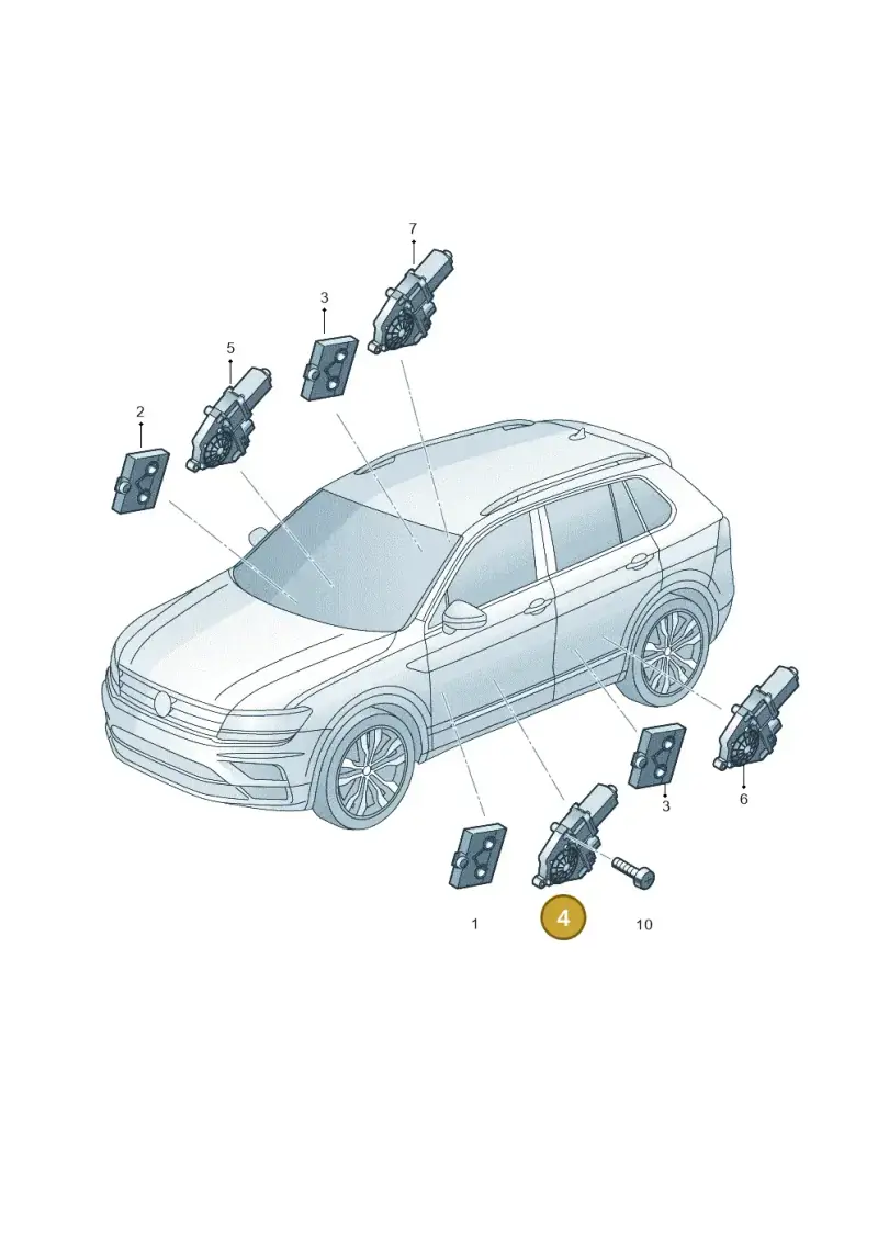 4K0959801 — Skoda Enyaq (2020-) diagram 884959100, position 4
