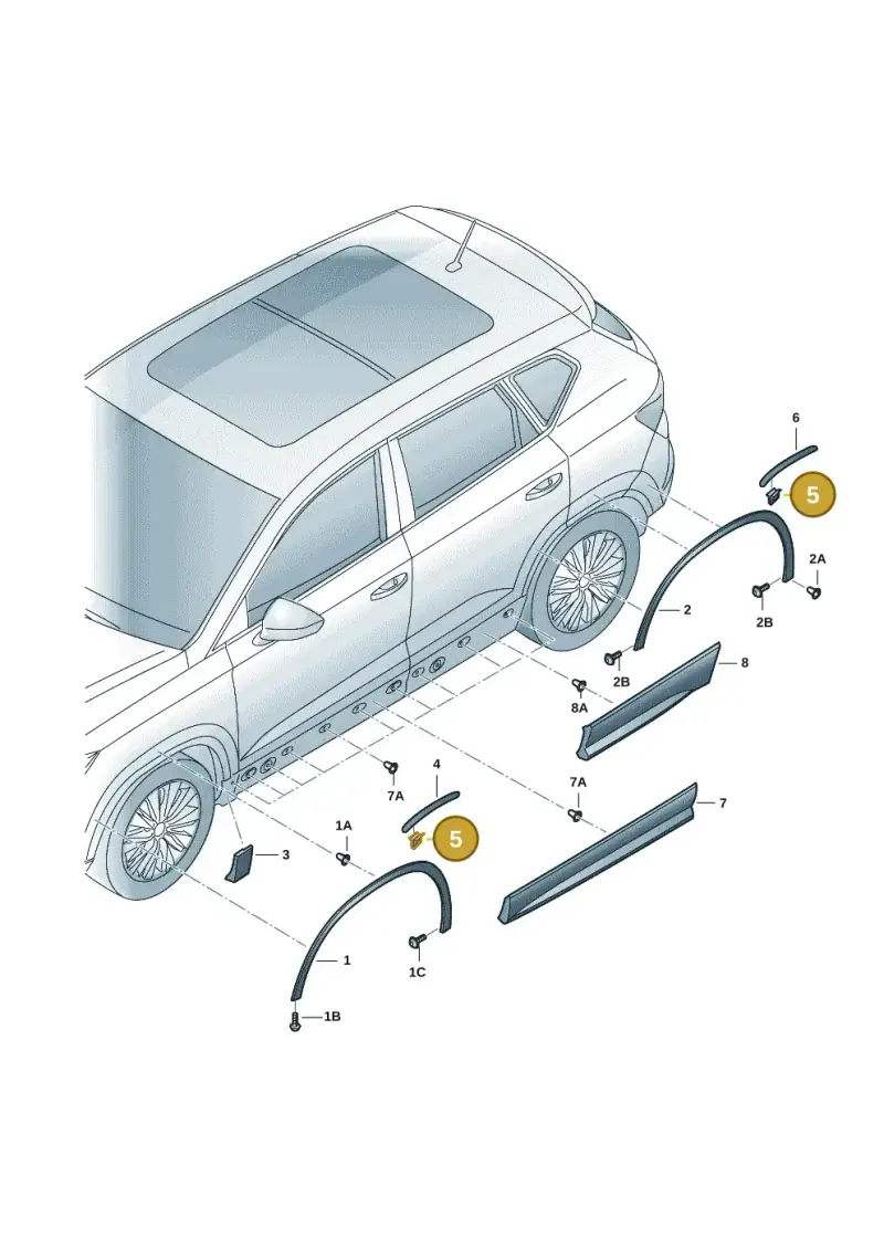 4M0853582 — Skoda Kodiaq (2016-2024) diagram 804853021, position 5