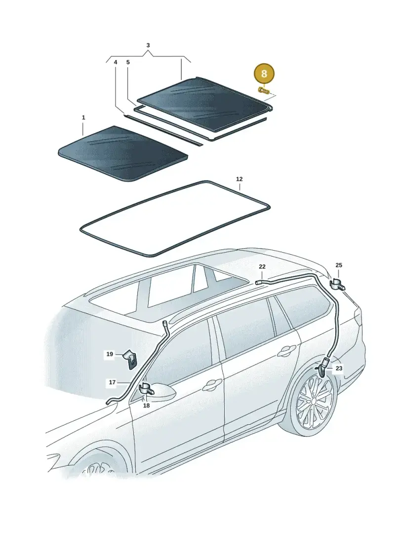 4M8877331A — Skoda Enyaq (2020-) diagram 50a877000, position 8