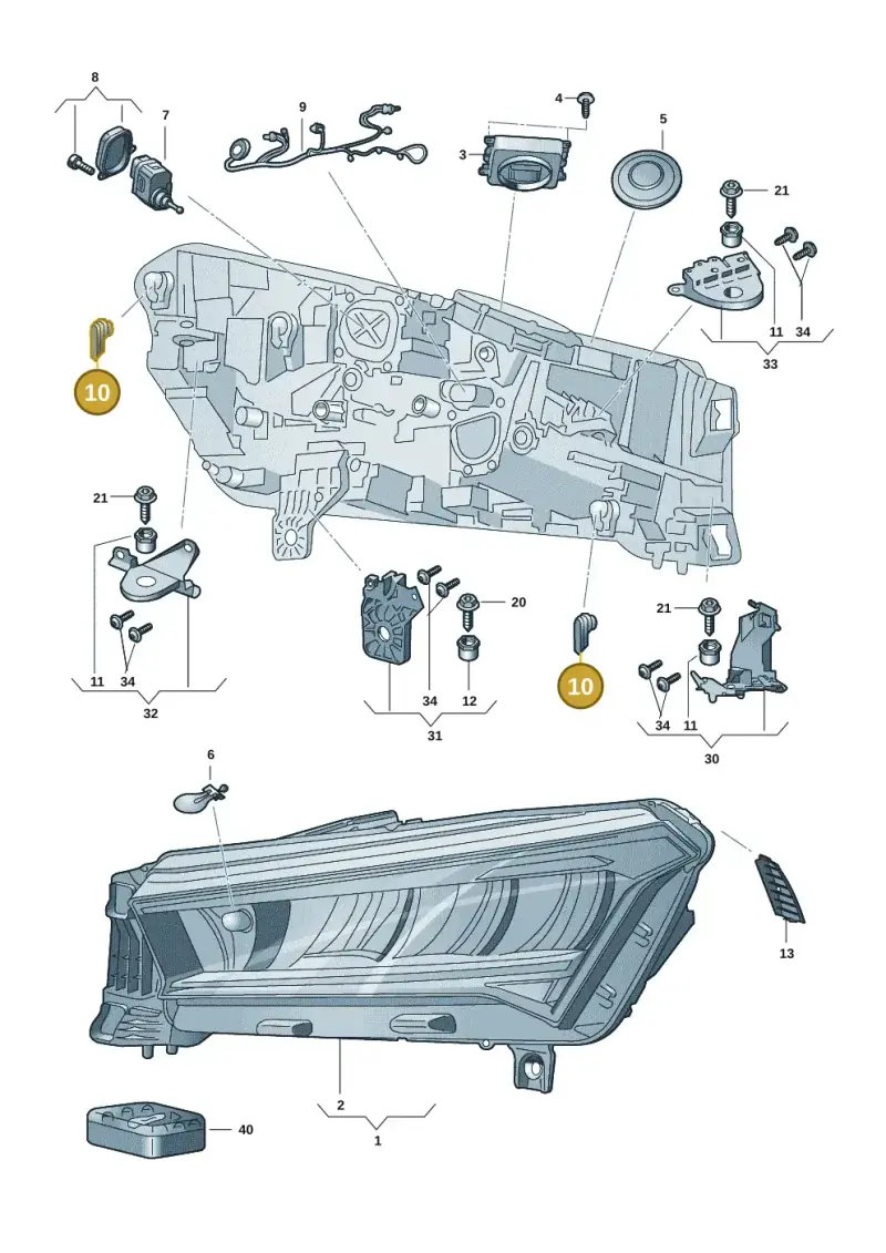 4N0941041 — Skoda Enyaq (2020-) diagram 50a941000, position 10