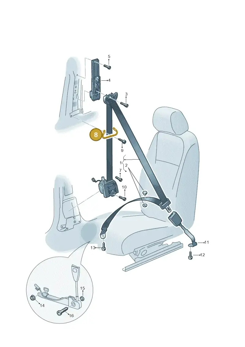 510857817 — Skoda Fabia (2021-) diagram 585857060, position 8