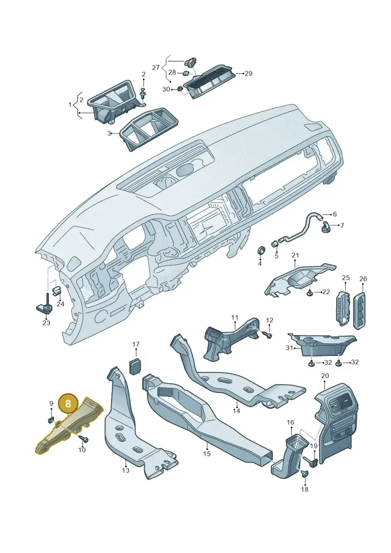518819151 — Skoda Kodiaq (2024-) diagram 804819300, position 8