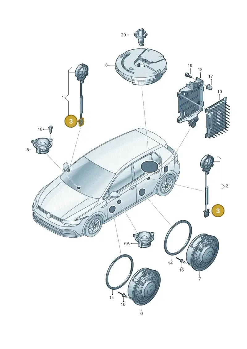 533957751 — Skoda Octavia (2019-2024) diagram 585035035, position 3