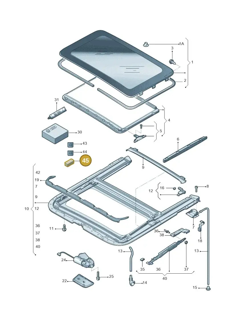 533957751 — Skoda Fabia Jingrui (2008-2014) diagram 662877100, position 45
