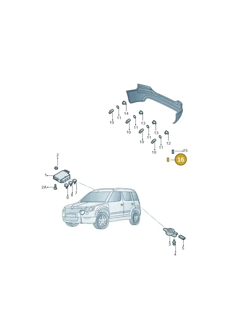 533957751 — Skoda Yeti (2013-2017) diagram 767919500, position 16