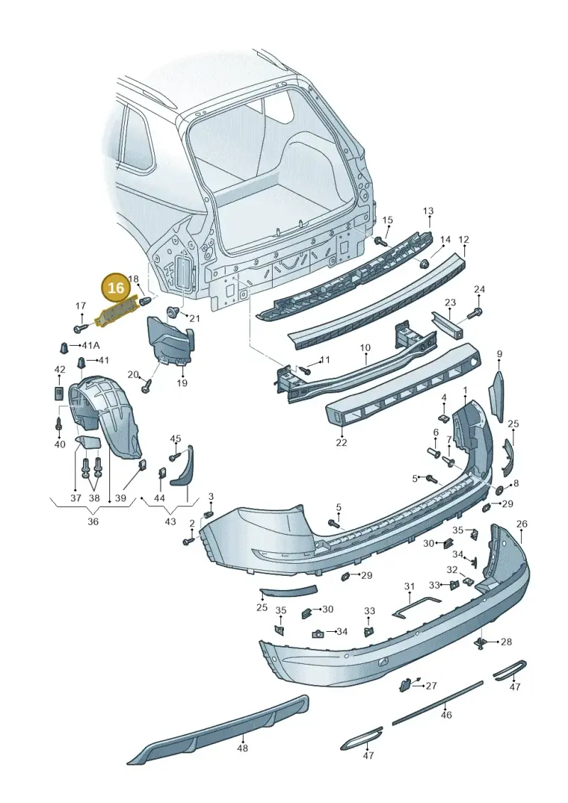 565807393 — Skoda Kodiaq (2016-2024) diagram 804807050, position 16