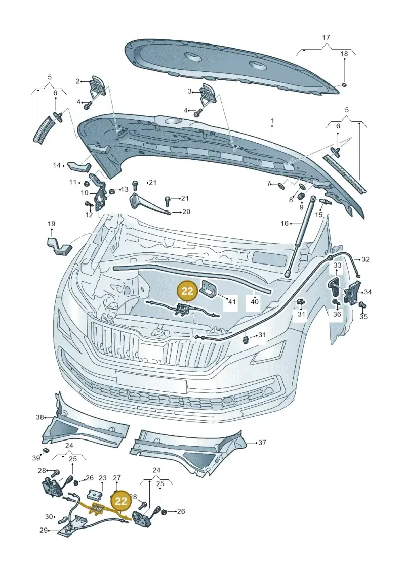 565823531 — Skoda Kodiaq (2018-2022) diagram 804823000, position 22
