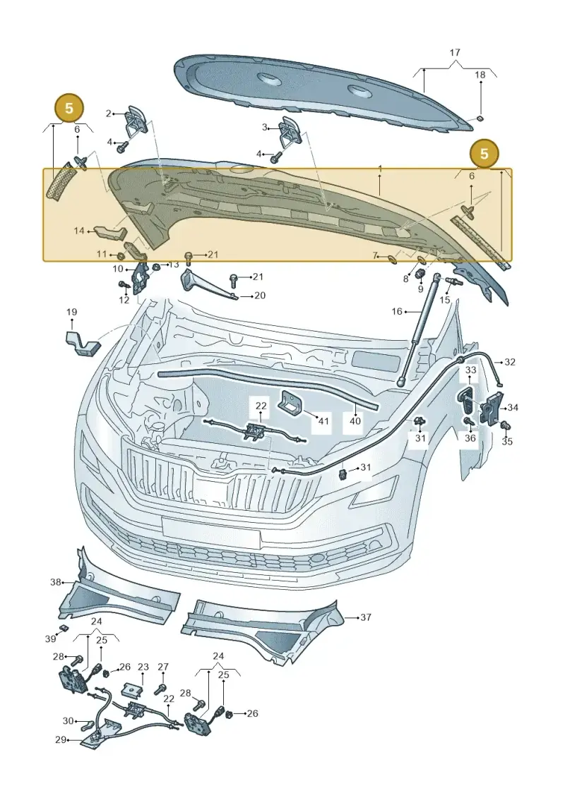 565823707 — Skoda Kodiaq (2018-2022) diagram 804823000, position 5