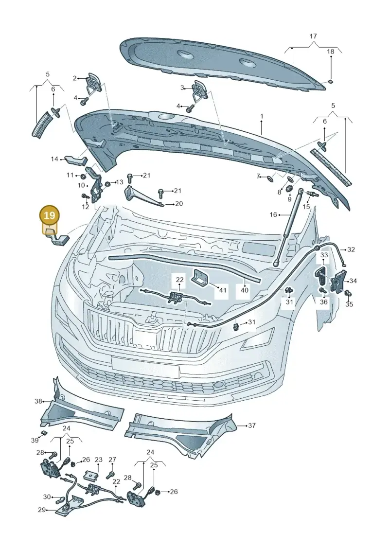 565823714 — Skoda Kodiaq (2018-2022) diagram 804823000, position 19