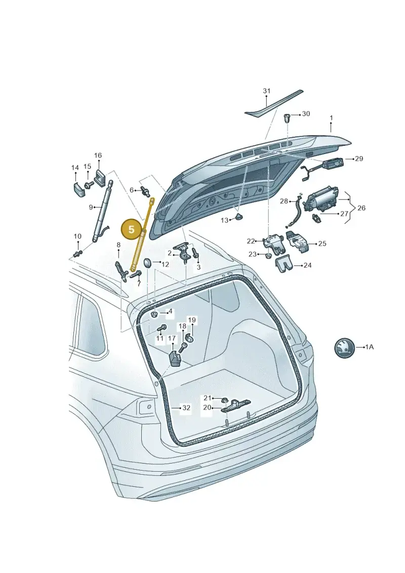 565827550C — Skoda Kodiaq (2018-2022) diagram 804827000, position 5