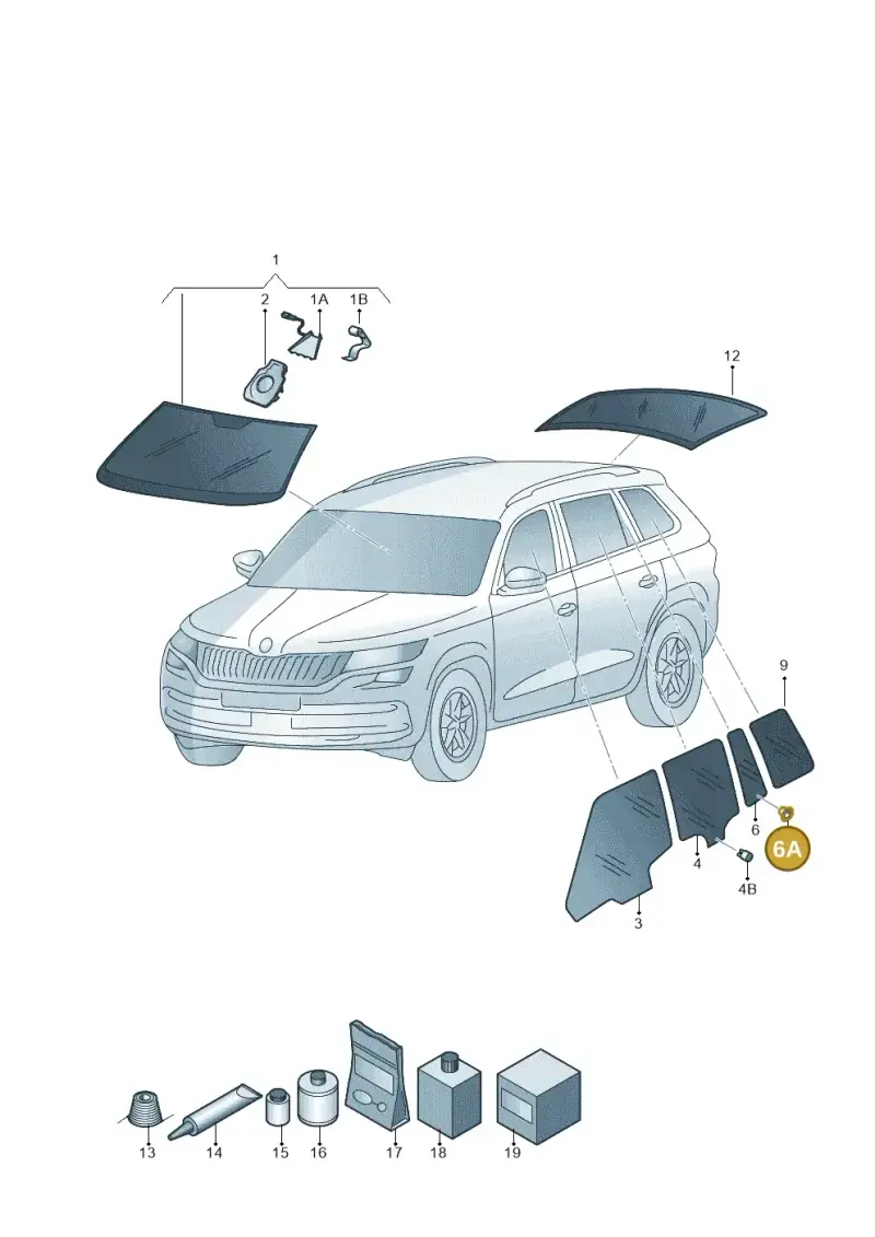 565839199 — Skoda Kodiaq (2018-2022) diagram 804845000, position 6A