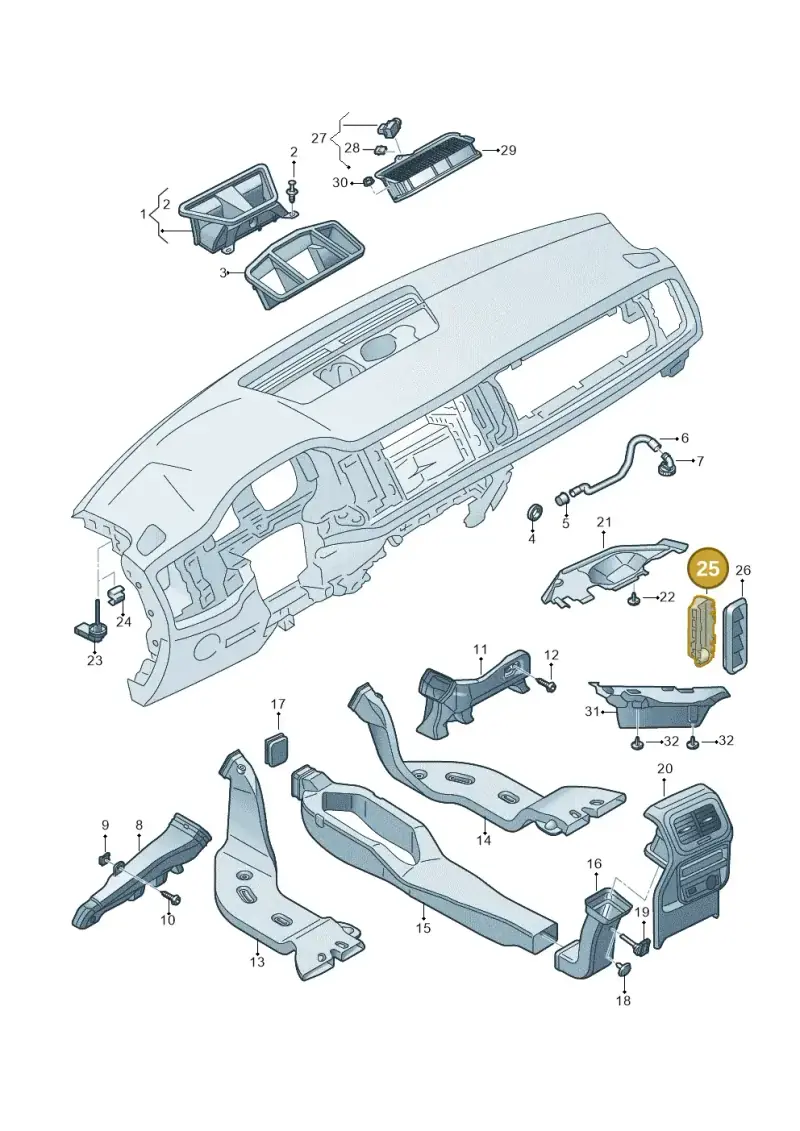 565864028 — Skoda Kodiaq (2024-2024) diagram 804819300, position 25