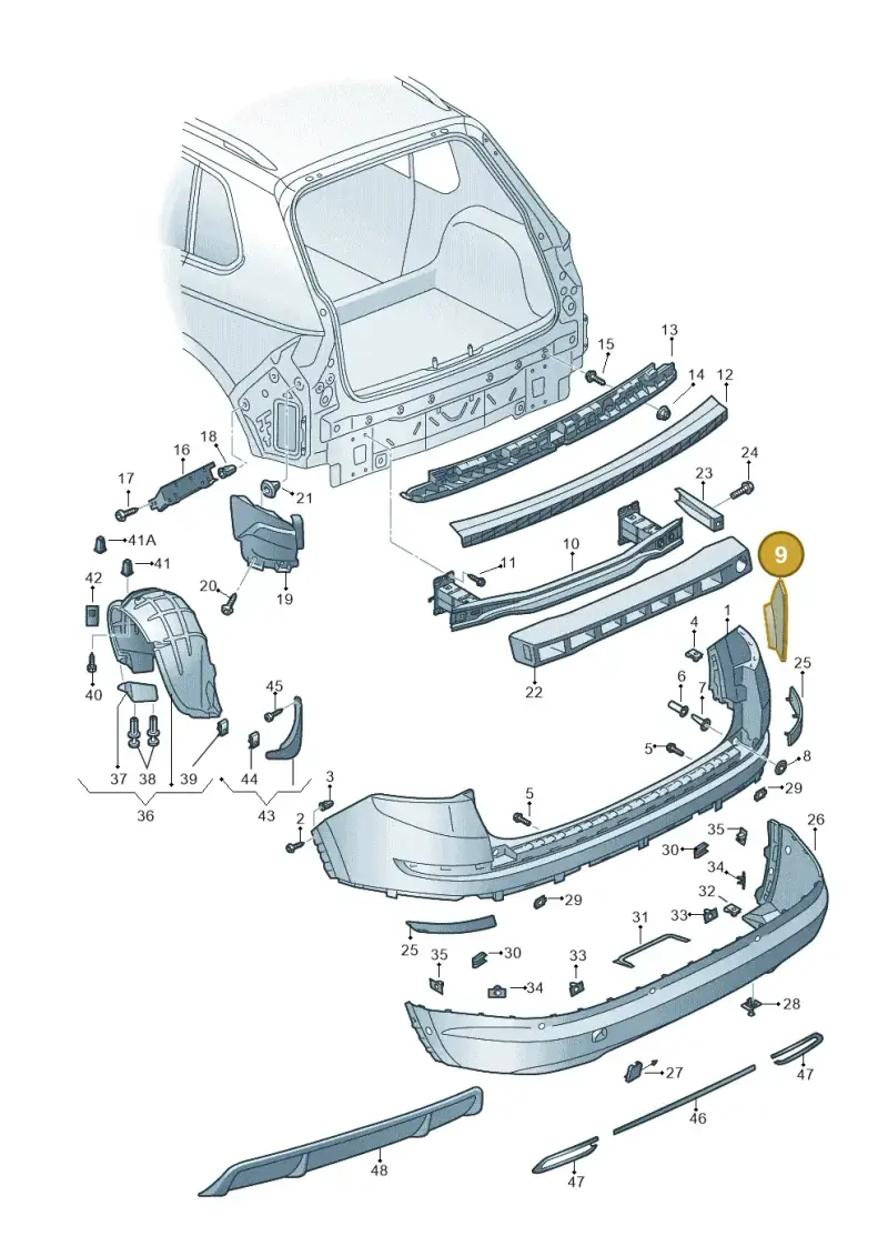 565864734 — Skoda Kodiaq (2016-2024) diagram 804807050, position 9