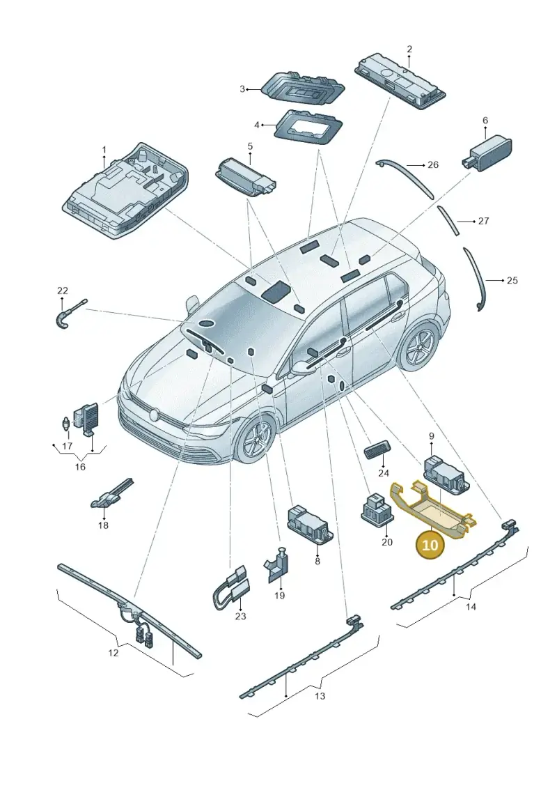 565881547 — Skoda Octavia (2019-2022) diagram 585947000, position 10