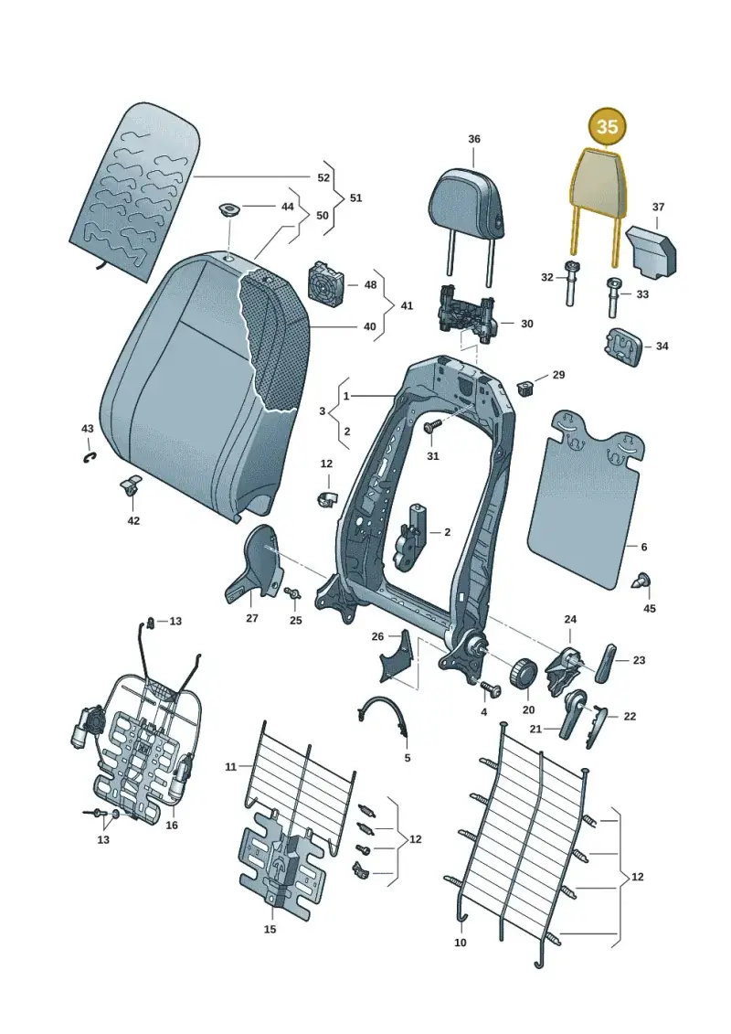 565881914 — Skoda Octavia (2019-2022) diagram 5h0881500, position 35