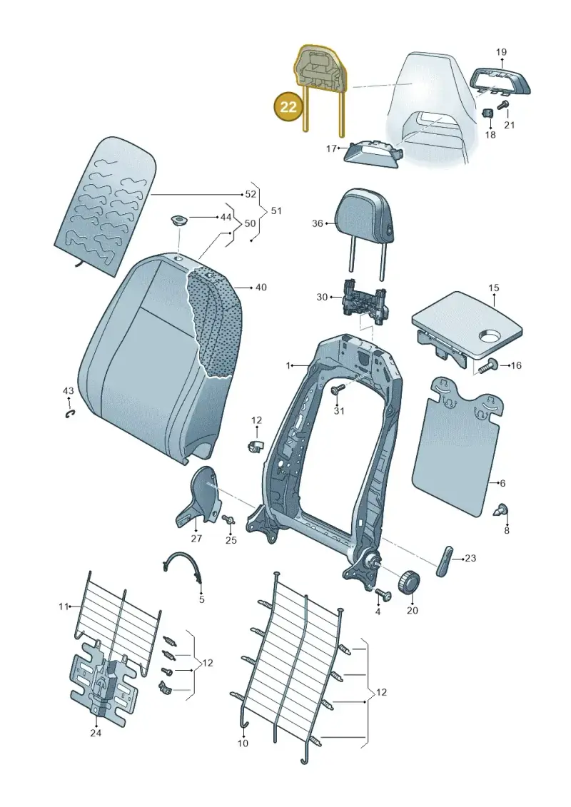 565881914 — Skoda Kamiq (2019-2020) diagram 584881050, position 22