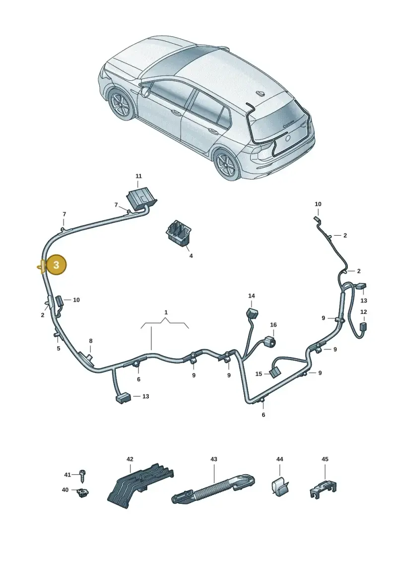 565971789C — Skoda Octavia (2019-2024) diagram 5h0972094, position 3