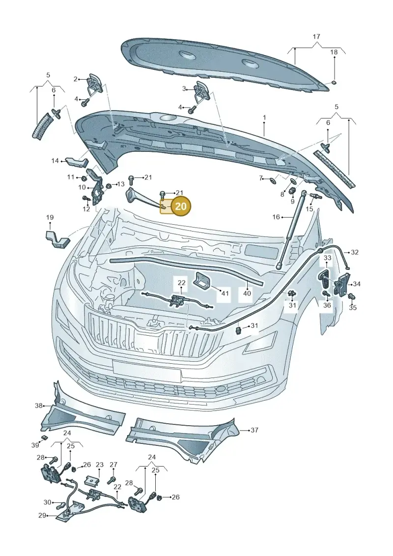 566815159 — Skoda Kodiaq (2018-2022) diagram 804823000, position 20