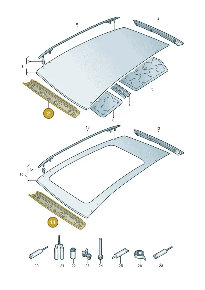 571817123 — Volkswagen Tiguan (2023-2025) diagram 884817000, position 2+11