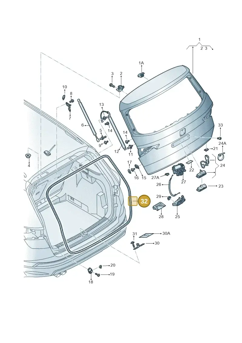 575827705A9B9 — SEAT Ateca Style (2016-) diagram 893827000, position 32