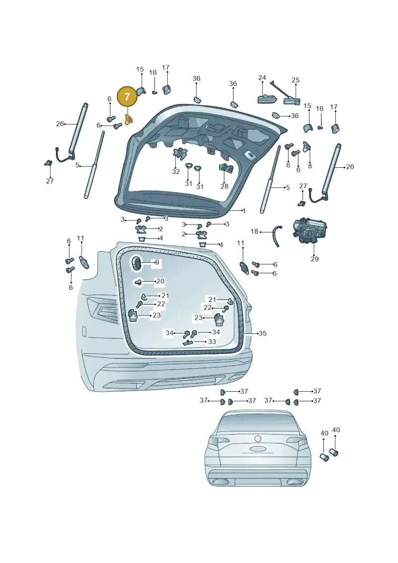 57A827427 — Skoda Karoq (2017-2019) diagram 433827000, position 7