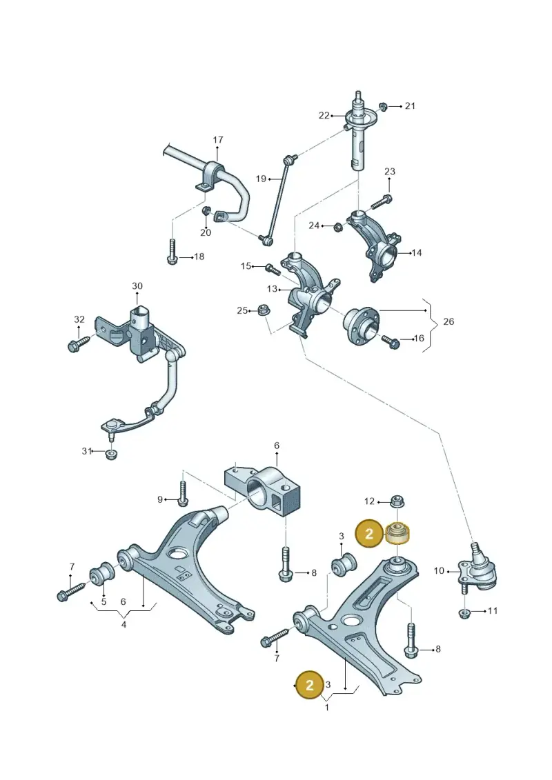 5C0407183A — Skoda Yeti (2009-2013) diagram 690407000, position 2