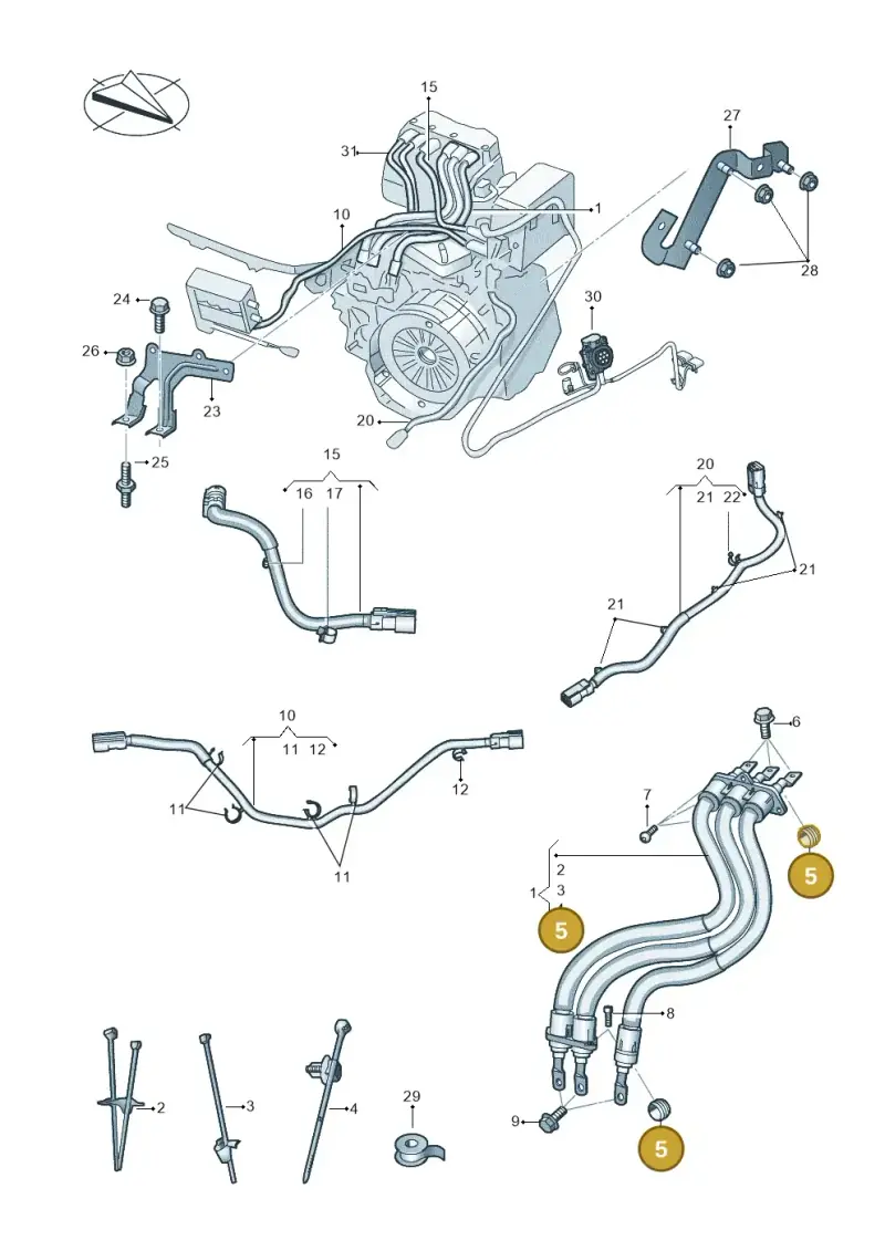5C0971203A — Skoda Octavia (2019-2024) diagram 793970150, position 5
