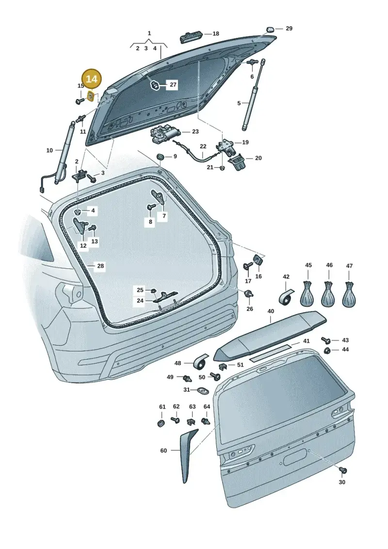 5E0827239B — Skoda Kodiaq (2024-) diagram 57h827000, position 14