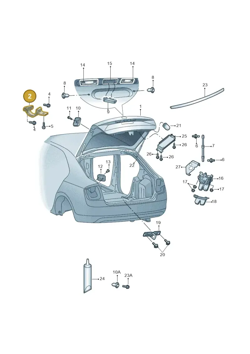5E0827301A — Skoda Octavia (2017-2020) diagram 805827010, position 2