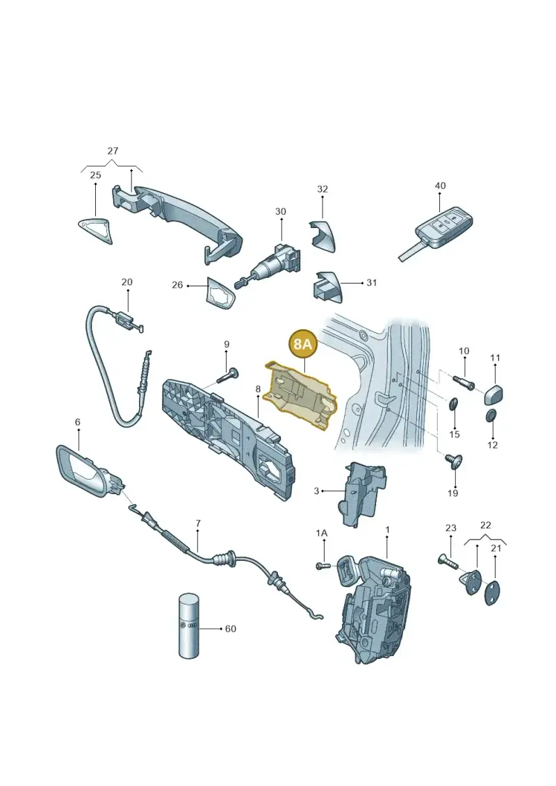 5E0837349A — Skoda Kodiaq (2017-2022) diagram 427837000, position 8A