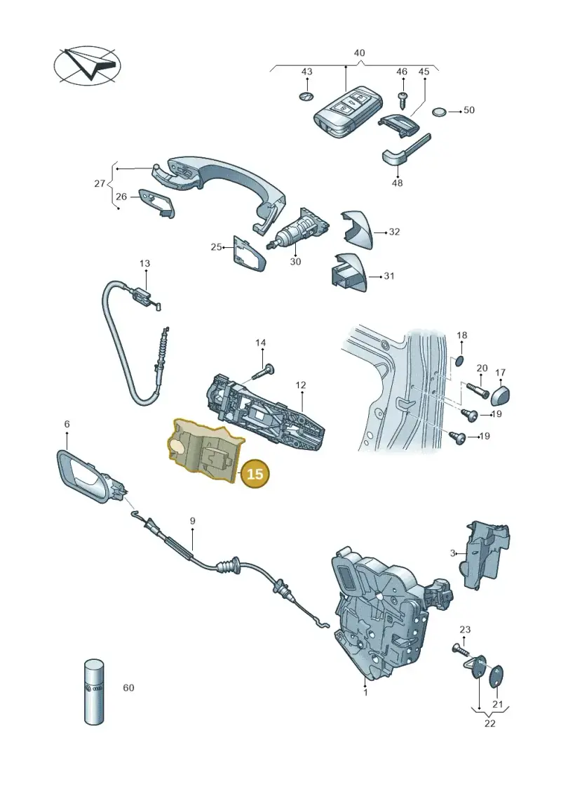 5E0837349A — Skoda Fabia (2021-) diagram 851837000, position 15