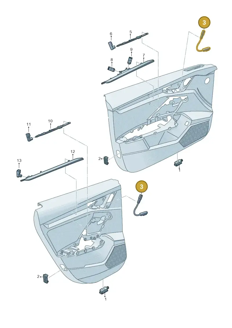5E0919173 — Audi A3 Sportback (2019-2025) diagram 596947120, position 3