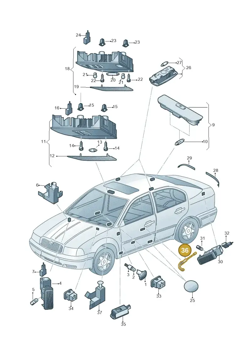 5E0919173 — Skoda Rapid (2012-2022) diagram 740947000, position 36