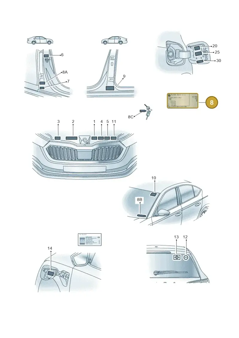 5E3010521B — Skoda Octavia (2019-2022) diagram 585010000, position 8