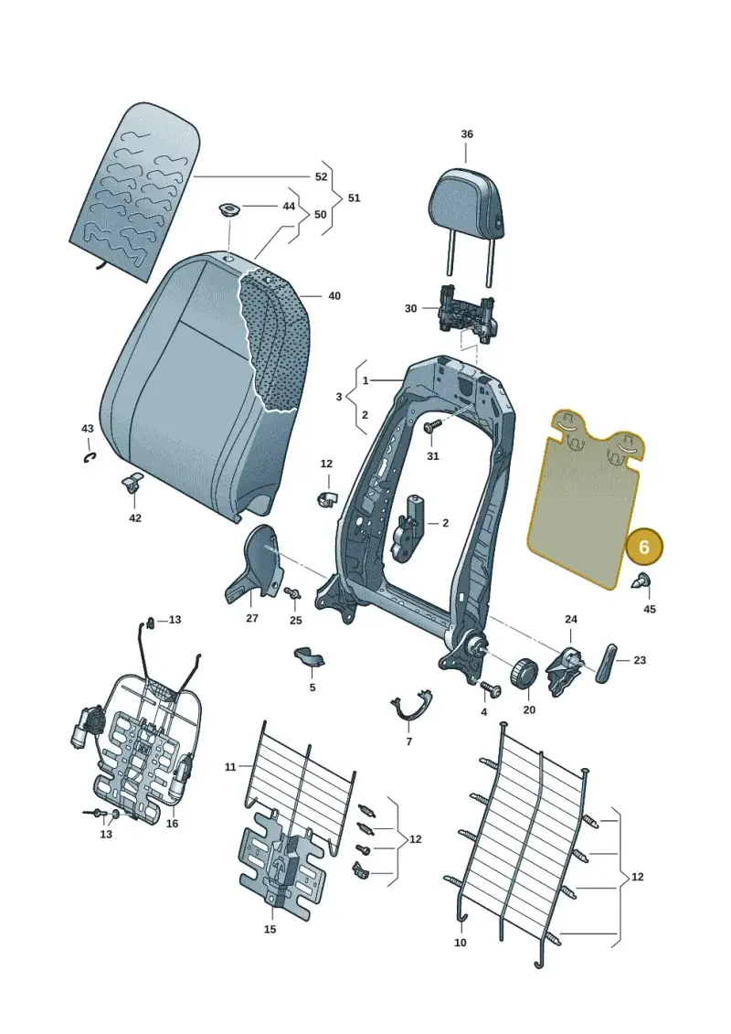5E3881989 — SEAT CUPRA Formentor (2020-) diagram 5fn881050, position 6