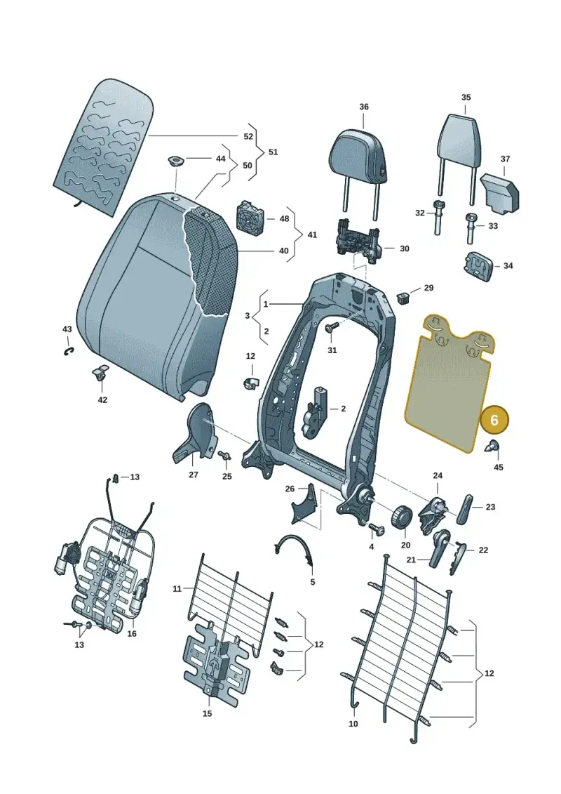 5E3881989 — Skoda Octavia (2019-2022) diagram 5h0881500, position 6