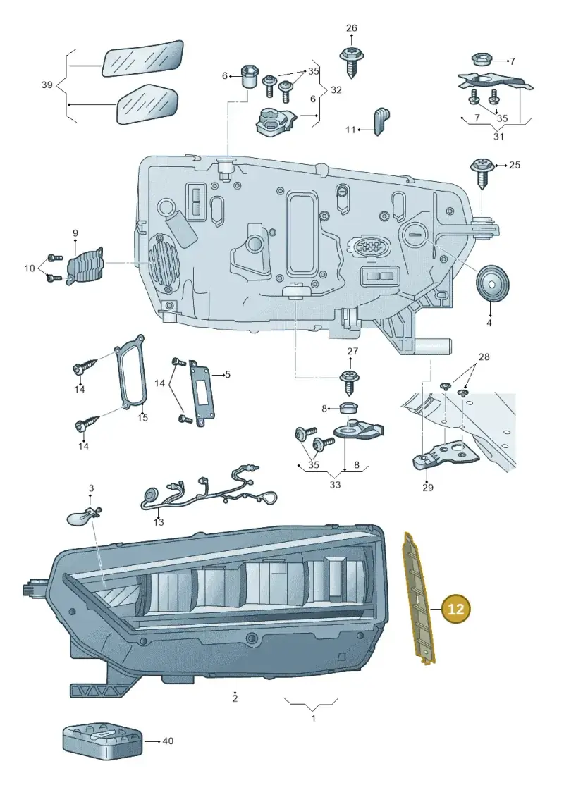 5E3941135 — Skoda Octavia (2019-2022) diagram 585941000, position 12