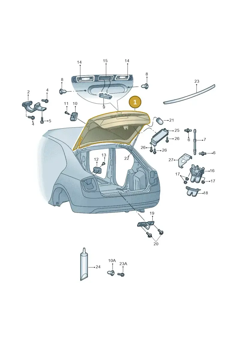 5E5827025F — Skoda Octavia (2017-2020) diagram 805827010, position 1