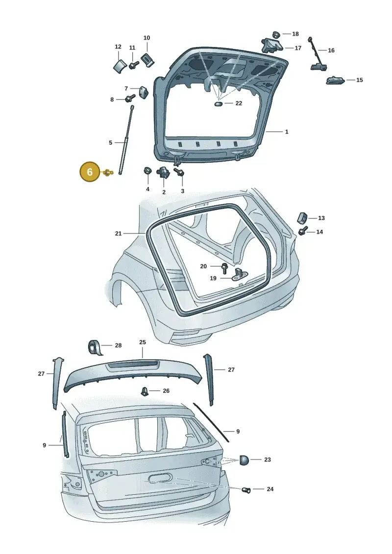 5E5827439A — Skoda Fabia (2021-2022) diagram 6vn827000, position 6