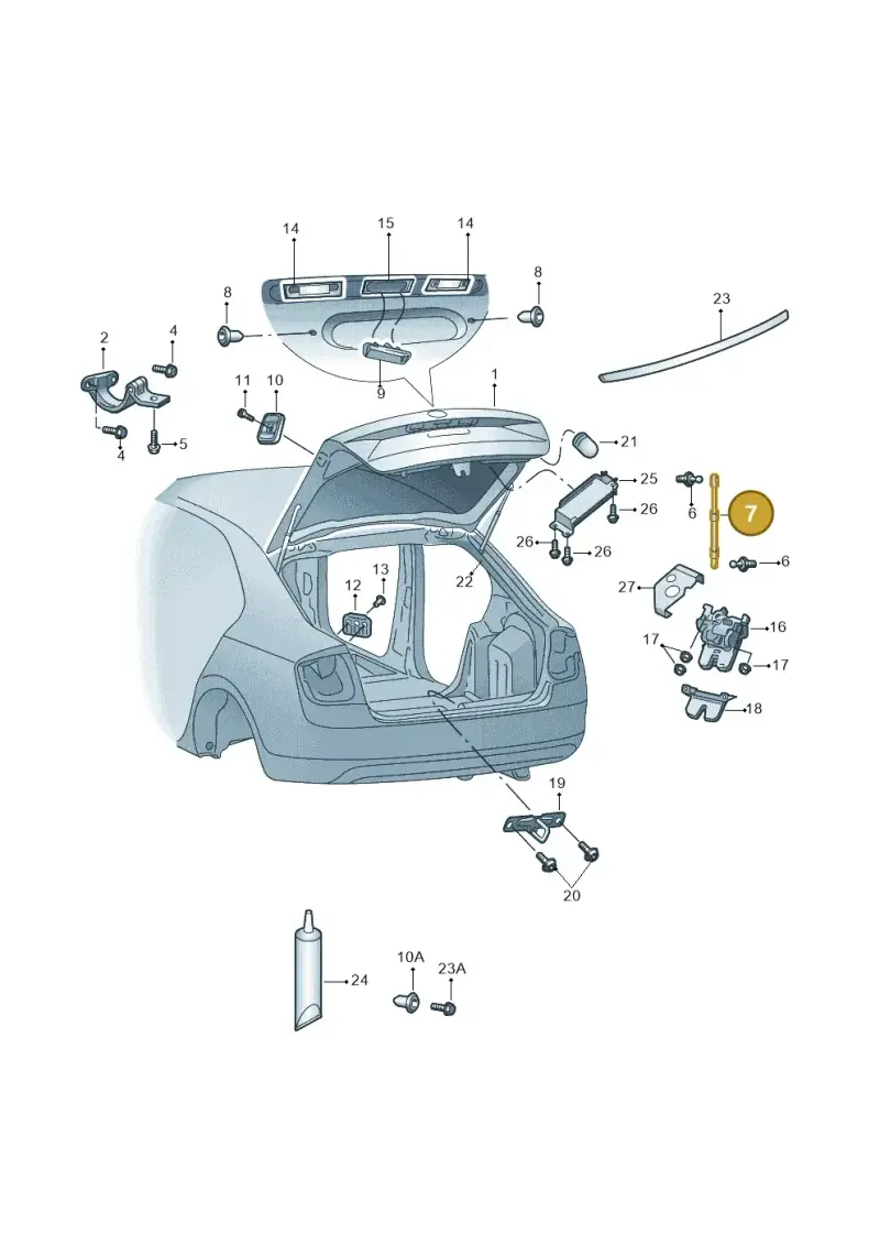 5E5827550AB — Skoda Octavia (2017-2020) diagram 805827010, position 7