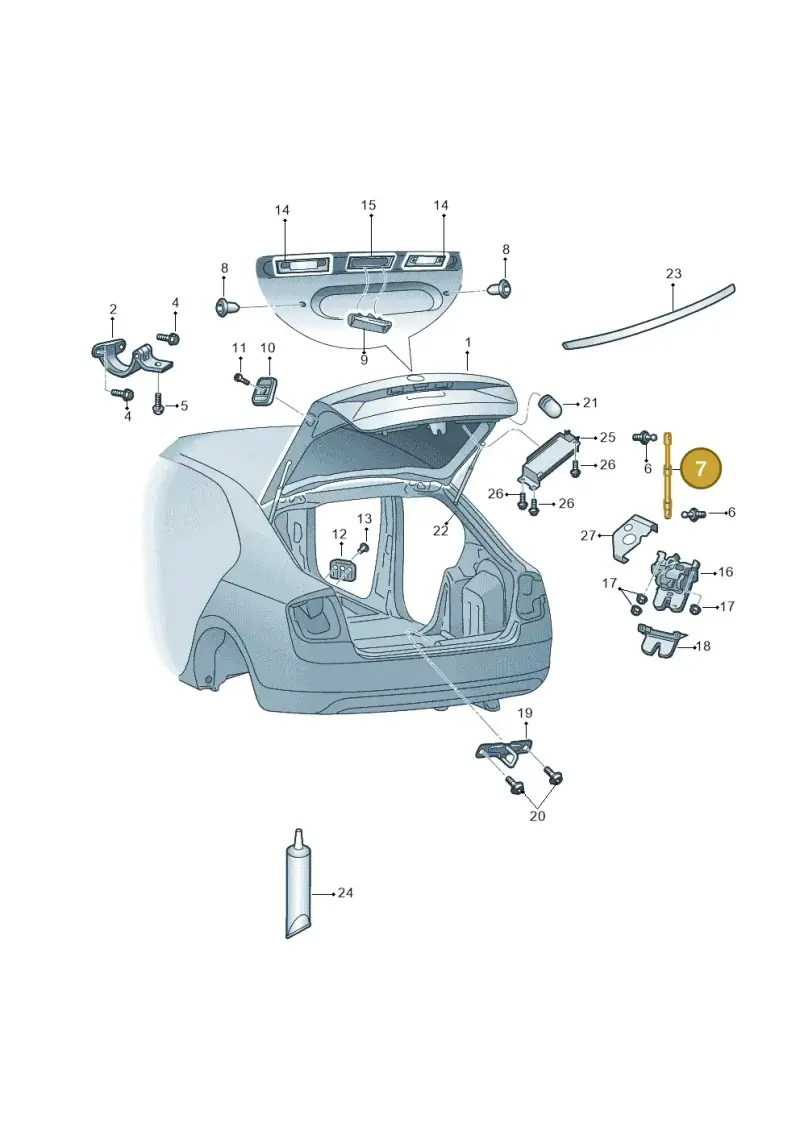 5E5827550R — Skoda Octavia (2012-2017) diagram 753827100, position 7