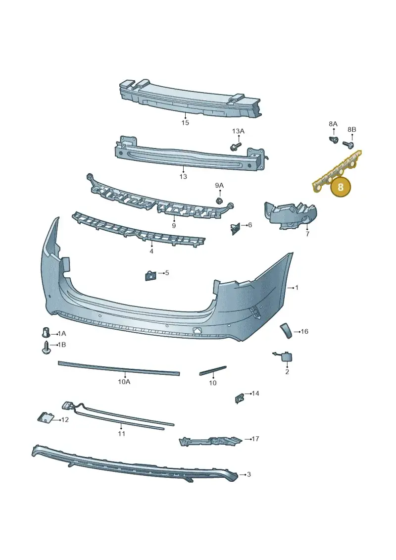 5E7807393 — Skoda Octavia (2019-2022) diagram 585807070, position 8
