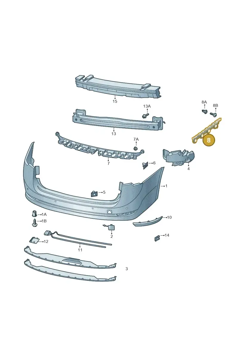 5E7807394 — Skoda Octavia (2019-2022) diagram 585807050, position 8