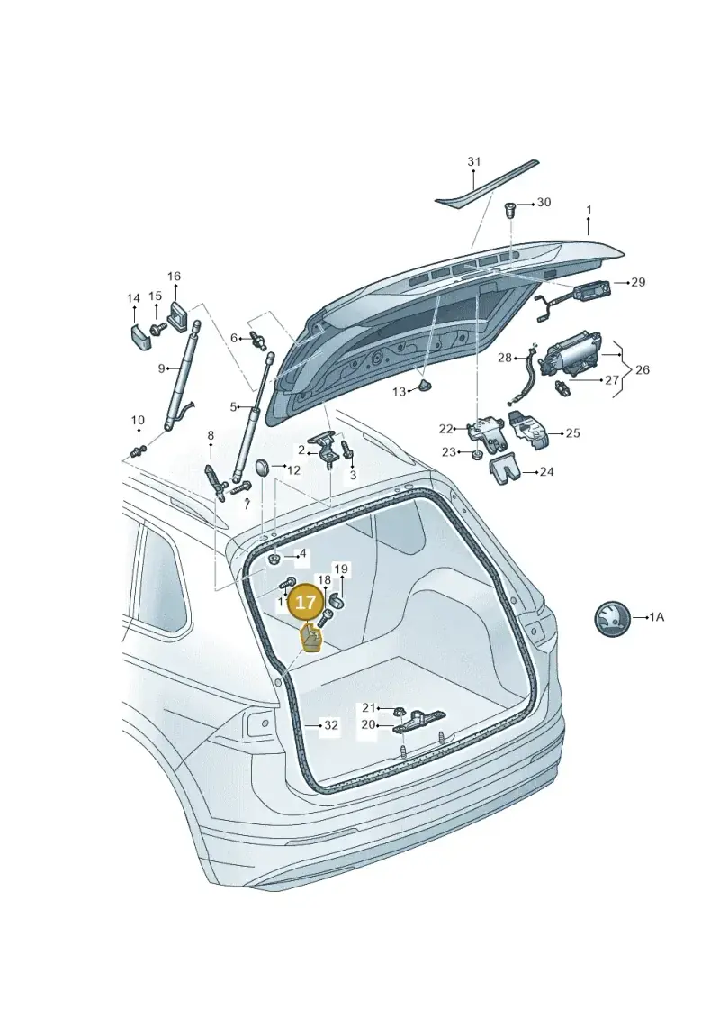 5E9827240 — Skoda Kodiaq (2018-2022) diagram 804827000, position 17