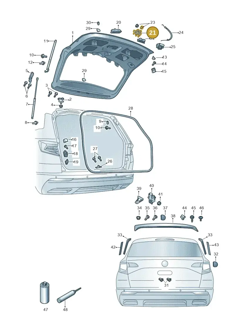 5F0827505 — Skoda Kamiq (2019-) diagram 584827000, position 21