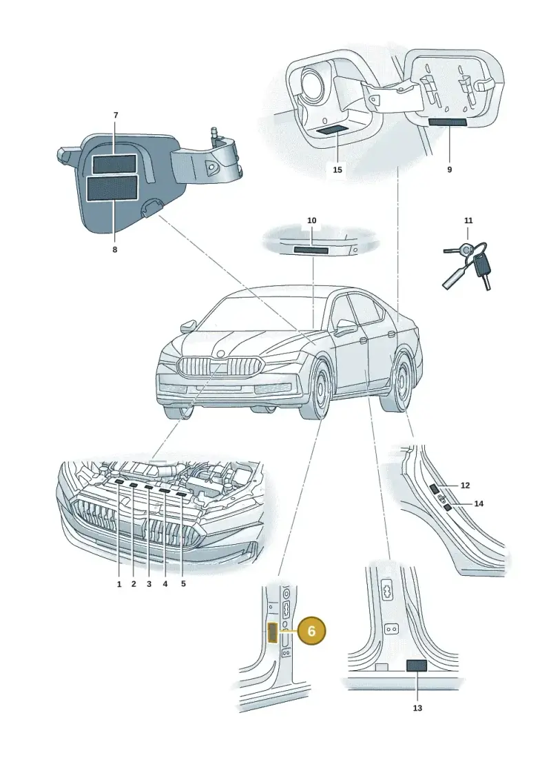 5G0010029J — Skoda Superb Combi (2023-) diagram 3p0010000, position 6